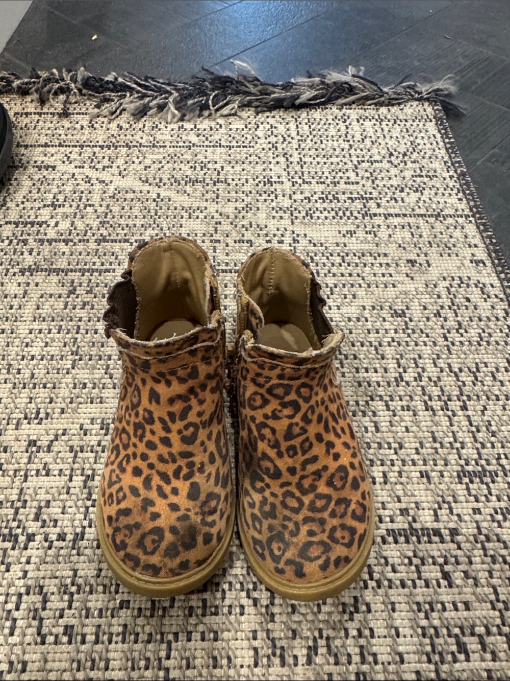 Tucker+Tate Leopard Print Ankle Boots - Brown